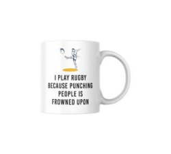 I Play Rugby Coffee Mug