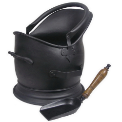 Black Bucket With Shovel 30 Cm
