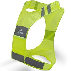New Best Reflective Running Vest W Pocket - 1 Recommended Safety Gear - Great For Biking Cycling Walking For Men & Women Medium