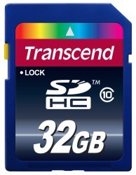 Transcend 32GB High Performance SDHC 10 Flash Memory