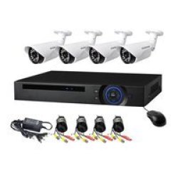 Complete 4 Channel D.i.y Cctv Kit 1080P With 3G Mobile Viewing No Hard Drive
