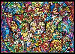 Tenyo Disney All Characters Stained Glass Jigsaw Puzzle 2000 Piece