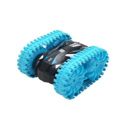 Water And Land Two-in-one Stunt Double-sided Car Track Rolling Blue B4747