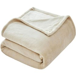 Luxury Fleece Blanket 200CM X 230CM - Beige
