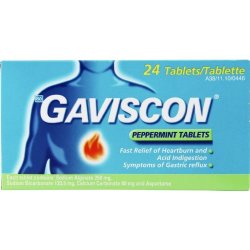 Gaviscon Heartburn Relief Peppermint 8 Tablets