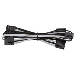 Corsair - Premium Individually Sleeved Peripheral Cable Type 4 Generation 3 - White black