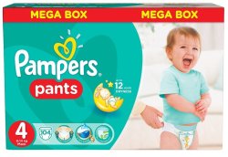 Pampers Active Baby Pants 104 Nappies 