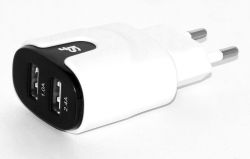 3.4A Dual Lightning Wall Charger - White