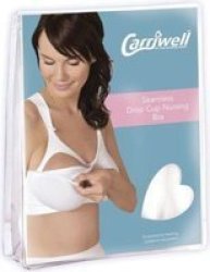 Carriwell Seamless Drop Cup Nursing Bra - White