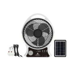 Andowl 14" Rechargeable Solar Powered Ac dc Fan Q-F620