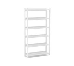 Platina White High Bookcase