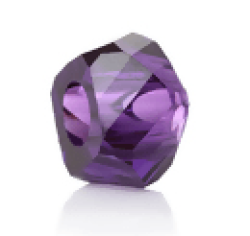 Eu024 - Resin Purple Cylinder Bead