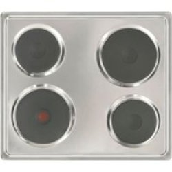 Defy - Slimline Solid No Control Panel Hob - Silver