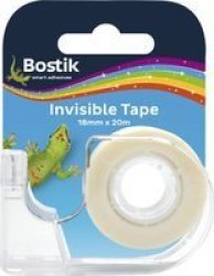 Bostik Invisible Tape On Dispenser 18MM X 20M