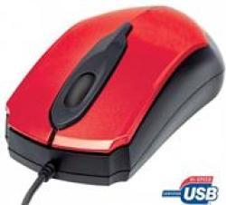 Manhattan Edge Optical USB Mouse in Red