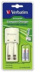 Verbatim Compact Battery Charger 2 Cell Eu Plug