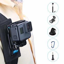 Bag Backpack Shoulder Strap Mount Holder Attachment System For Gopro Hero 8 Max 7 Black Silver WHITE 6 5 BLACK 5S 4S 4 3 Osmo Action Insta 360 Camera
