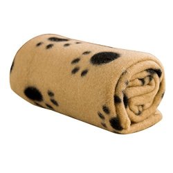 Pet Cat Kitten Dog Puppy Winter Blanket Paw Print Warm Beds Mat Cover