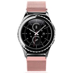 1PC Wrist Band For Samsung Gear S2 Classic 732 Usstore High Quality Milanese Magnetic Loop Stainless Steel Band Pink