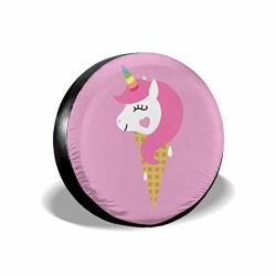 Ice Cream Cute Baby Unicorn Tire Wheel Protector Truck Tire Covers Tire Cover Waterproof Uv Sun 14 Fit For Jeep Trailer Rv Suv And Many Vehicle
