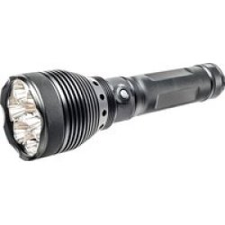 X10K Rechargeable LED Flashlight 10500 Lumens Black