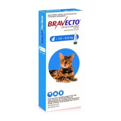 Bravecto Spot-on Tick & Flea Treatment For Cats - Medium 2.8 - 6.25KG