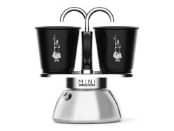Bialetti MINI Express Induction With 2 Black Cups