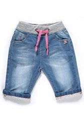 BABY Little-guest Girls' Blue Knee-length Jeans Shorts G205 24-30 Months Light Blue
