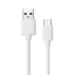 Gggarden 2.1A Pvc Type-c USB Fast Charging Data Cable 1M 3.33FT For Samsung S8 Letv Xiaomi 6 MI5 MI6 - White