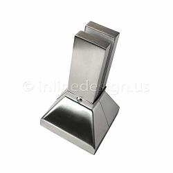 Stainless Steel Spigot Square Pyramid Glass Clamp By Inline Design