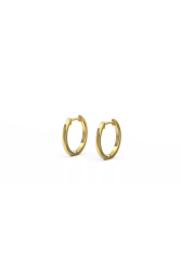 9CT Yellow Gold Sleepers - 12MM Thicker