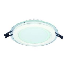 18W 85-265V 200MM Diameter Round C w Glass LED Downlight 4200K