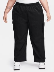 Nike Women&apos S Nsw Essential High-waisted Woven Cargo Black Trousers Plus Size