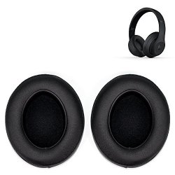 Replacement Earpads Leather Ear Pad Cushion Muffs Repair Parts Compatible With Beats Studio 2.0 Studio 3 Wireless Over Ear Headphones Black