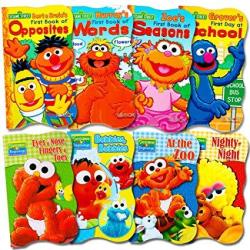 Sesame Street Ultimate Board Books Set For Kids Toddlers -- Pack Of 8 Board Books