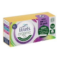 Lil-Lets Organic Mini Non-Applicator Tampons 16