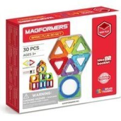 SOLARPOP Magformers Basic Plus 30 Set Inner Circle 715015 Free Shipping