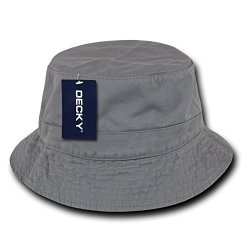 Decky Polo Bucket Hat Grey S_m