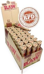 192 Raw Organic Cones Pre-rolled Rolling Papers Full Case Raw Organic Natural Unrefined Cones Rolling Paper 1 1 4 Size 32 Packs Of 6 Cones +"rpd" Limited Edition Sticker