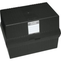 Bantex B9875 A5 Card File Boxes Black