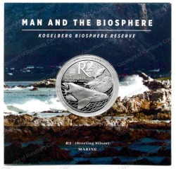 Sa Silver R2 Proof 2015 Man And The Biosphere - Kogelberg - Marine - Mintage 750