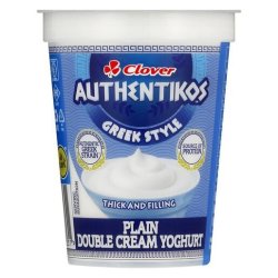 Clover Authentikos Greek Style Plain Double Cream Yoghurt 150G