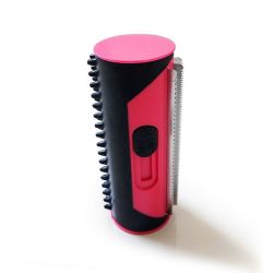 Pet Tool Grooming Rubber Bristles For Shedding Cats And Dogs - Pink