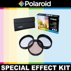 Polaroid Optics 3 Piece Special Effect Lens Filter Kit Soft Focus Revolving 4 Point Star Warming For The Sony Alpha Dslr SLT-A33 A35 A37