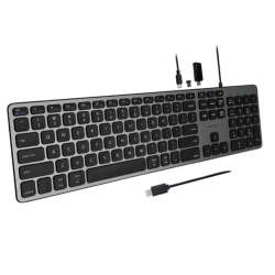 Macally Ultra Slim Usb-c Keyboard Gray - New