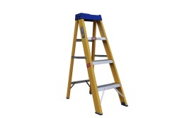 4 Step Single Sided Partial Fibre-glass Ladder