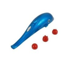 Multi-functional Electric Dolphin Infrared Massager With 3 Massage Tips - Blue