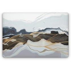 Apple Ipad MacBook Pro 16" 2019 Decal Skin: Blue And White Marble