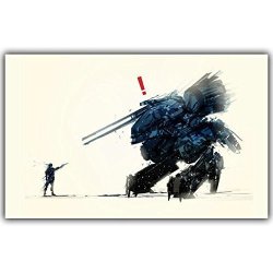 HITSAN Video Games Poster Metal Gear Solid V Game 3 Sizes Silk Fabric Canvas Poster Print Home Deco YX635 60X96 Cm YX635