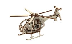 WOODEN City: Figures Helicopter 3D Puzzle - 176 Pieces